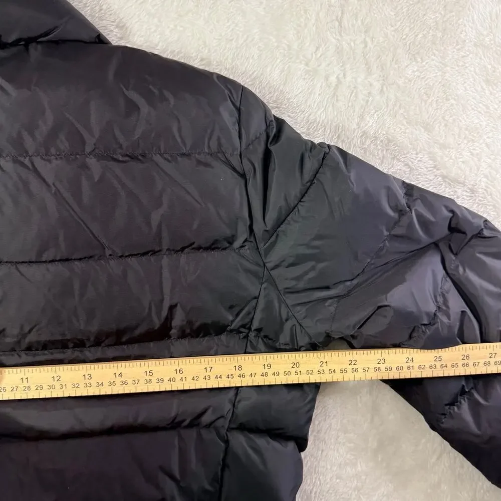 Kate Spade New York down puffer Jacket Size 14 NWOT Peplum Black Womens